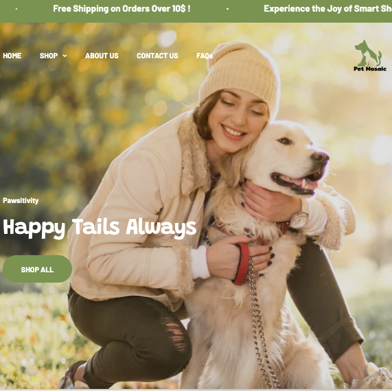Pet Mosaic – Ready-Made Shopify Store for Pet Lovers