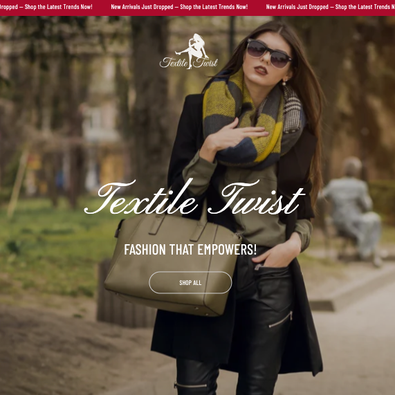 Textile Twist – Ready-to-Launch Women’s Fashion Shopify Store