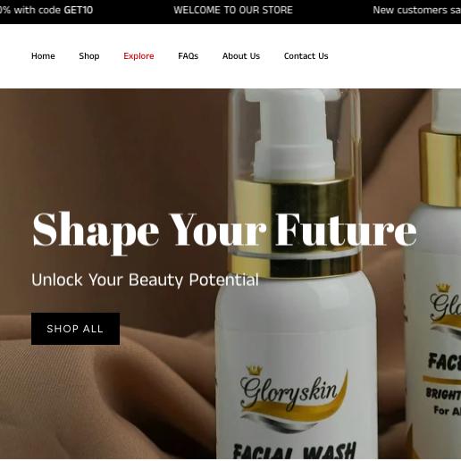 GlowWhirl – Ready-to-Launch Beauty & Cosmetics Shopify Store